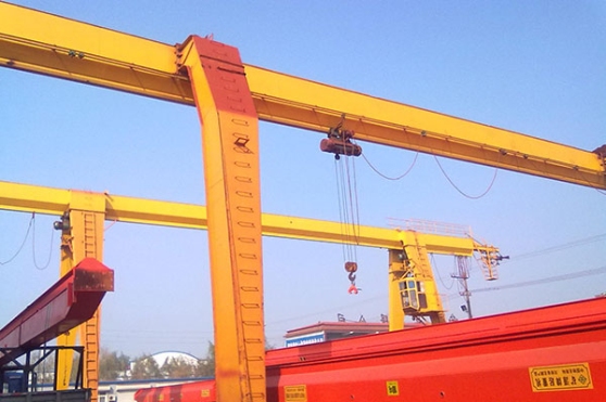 L-Shaped Legs Single Girder Gantry Crane with Hoist